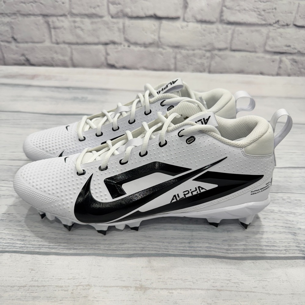 NEW Nike Alpha Menace 4 Varsity Agility Power Football Cleats FZ7703-101 Mens 12